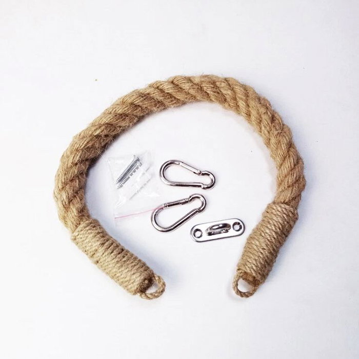 Hanah Home Soporte de papel higiénico Rope001 de madera maciza